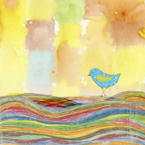 Feathers, Dots and Stripes IX Poster Print - Ingrid Blixt