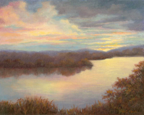 Mississippi Glow Poster Print - Mary Jean Weber