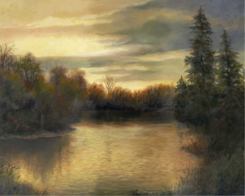 Golden Moments Poster Print - Mary Jean Weber