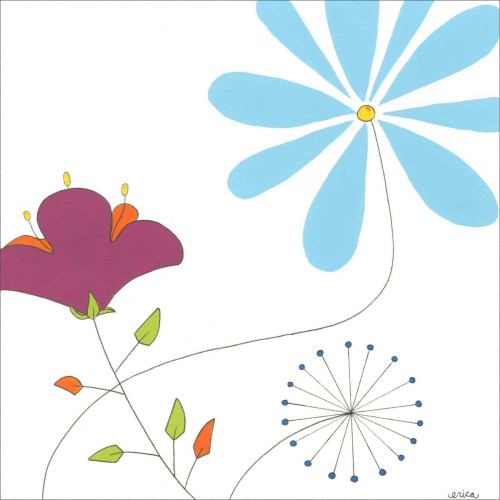 Playful Blooms II Poster Print - June Erica Vess