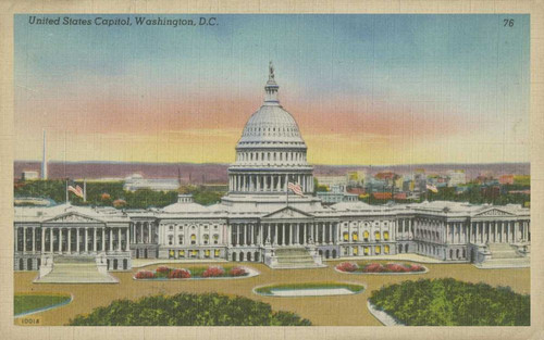 Capitol Panoramic, Washington, D.C. Poster Print - Unknown