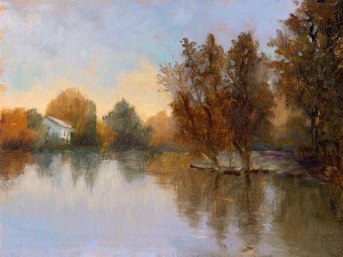 Lake of Peaceful Dreams Poster Print - Mary Jean Weber