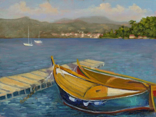 Porto Venere View Poster Print - Mary Jean Weber