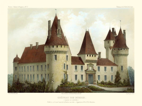 Petite French Chateaux I Poster Print - Victor Petit