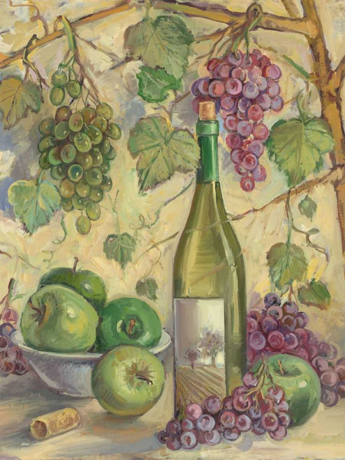 Wine with Apples Poster Print - Theresa Kasun