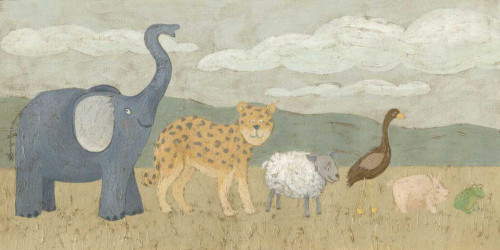 Animals All in a Row I Poster Print - Megan Meagher