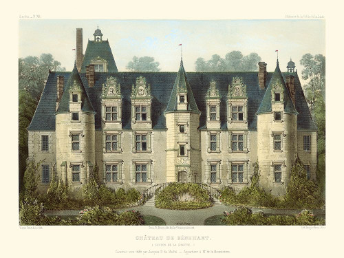 Petite French Chateaux III Poster Print - Victor Petit