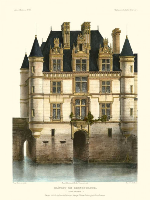 Petite French Chateaux XI Poster Print - Victor Petit