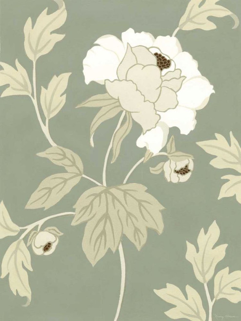 Small Peony Elegance II Poster Print - Nancy Slocum