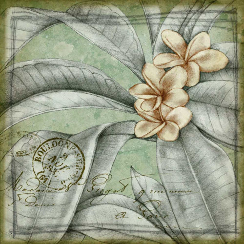 Postmark Tropicals I Poster Print - Jennifer Goldberger
