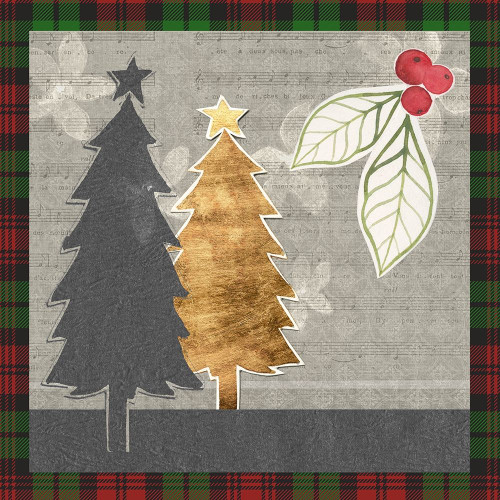 Collaged Christmas Collection C Poster Print - Grace Popp