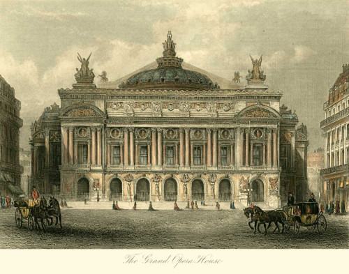 The Grand Opera House, Paris Poster Print - T. Allom