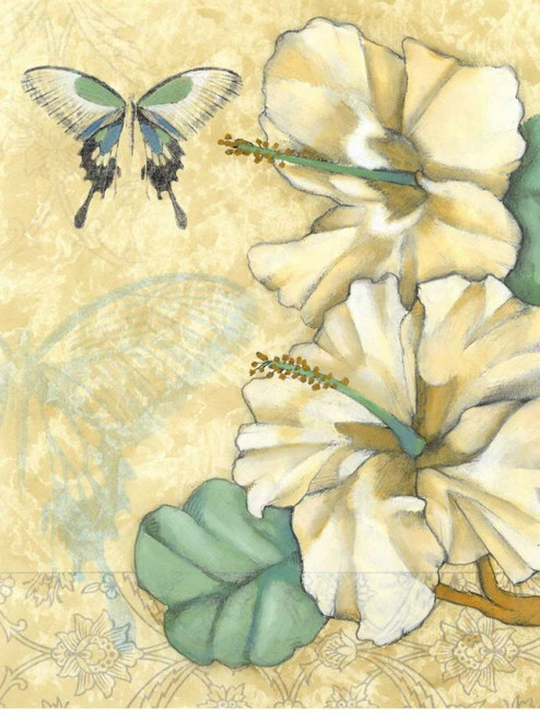 Small Hibiscus Medley I Poster Print - Jennifer Goldberger