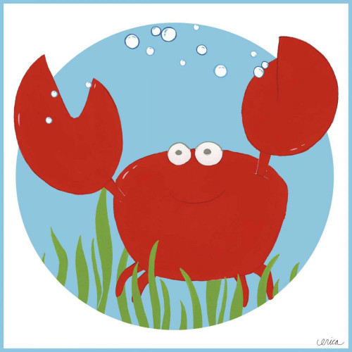 Calvin the Crab Poster Print - June Erica Vess