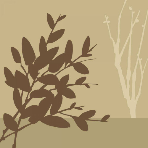 Metro Leaves in Khaki I Poster Print - June Erica Vess