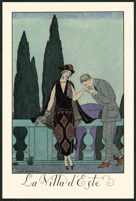 La Villa dEste Poster Print - George Barbier