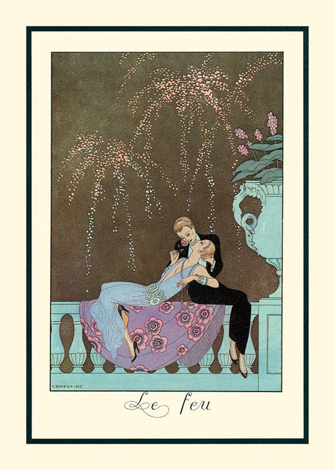 Le Feu Poster Print - George Barbier