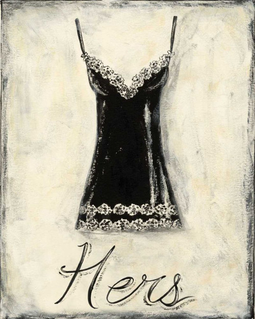 Hers- French Lace Poster Print - Chariklia Zarris