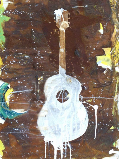 Yellow Guitar Poster Print - Kent Youngstrom