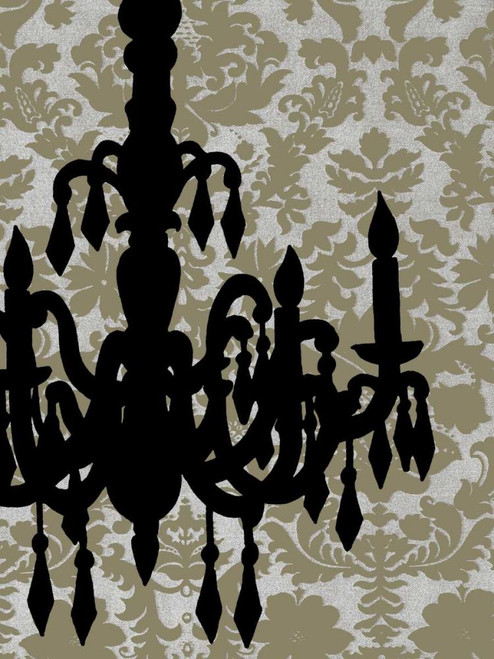 Small Chandelier Silhouette II Poster Print - Ethan Harper