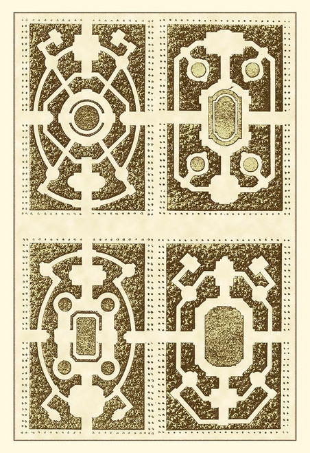 Small Garden Maze II Poster Print - J.F. Blondel