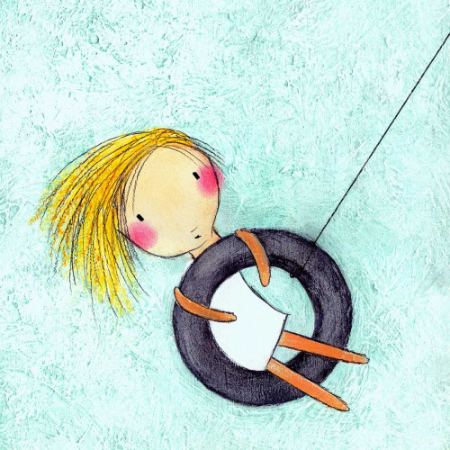 Tire Swing Poster Print - Carla Sonheim