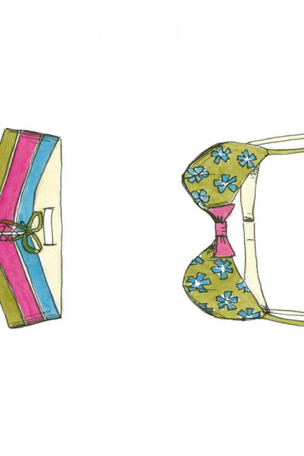 Beach Bikini I Poster Print - Jennifer Goldberger