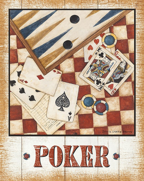 Poker v2 Poster Print - David Carter Brown