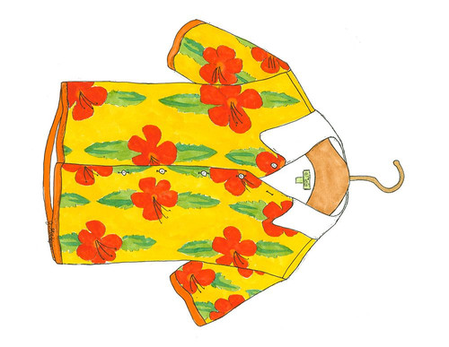 Beach Wear I Poster Print - Jennifer Goldberger