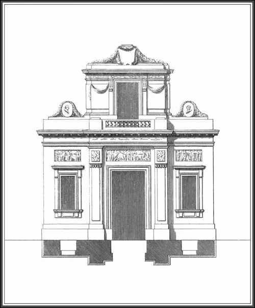 B and W Parisian Facade I Poster Print - Deneufforge
