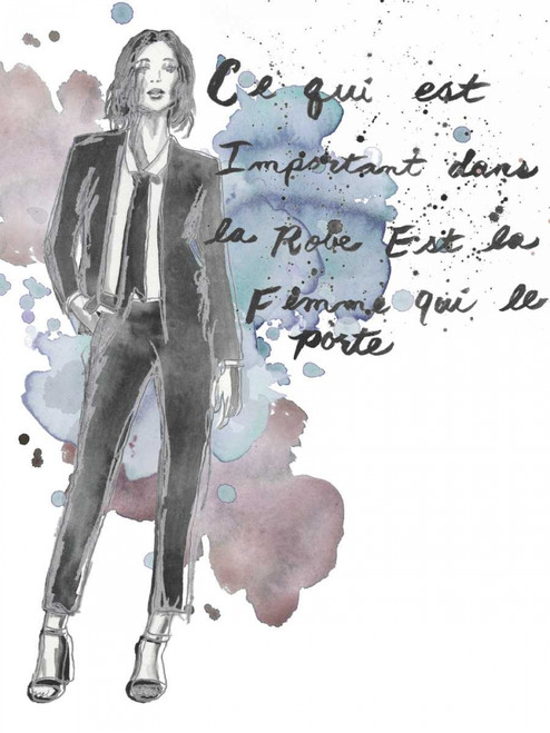 Fashion Quotes III Poster Print - Naomi McCavitt