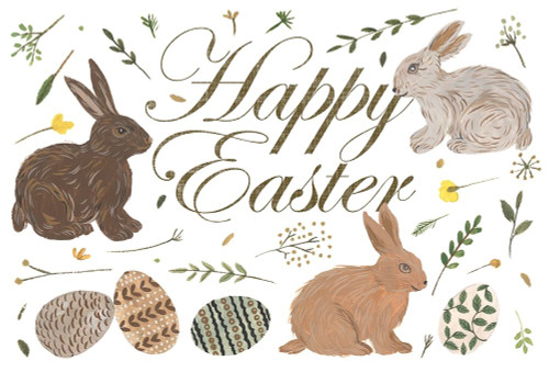 Happy Bunny Day Collection A Poster Print - Melissa Wang