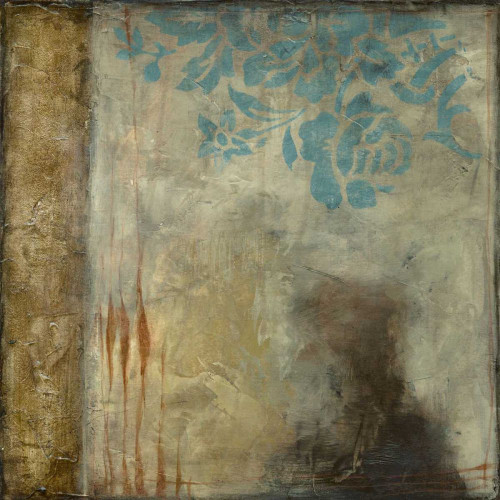 Teal Patina IV Poster Print - Jennifer Goldberger