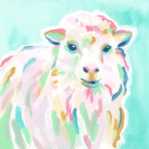 Pop Pasture IV Poster Print - June Erica Vess
