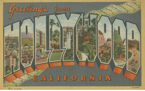 Greetings from Hollywood Poster Print - Unknown