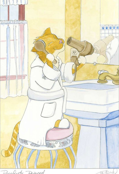 Purrfectly Primped Poster Print - Tara Friel
