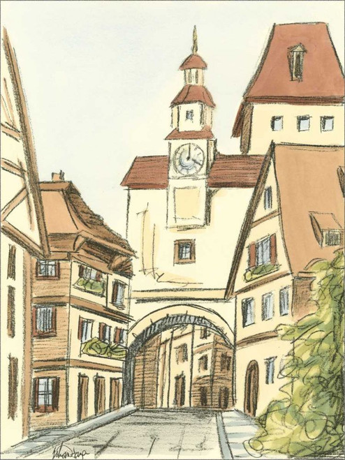 Sketches of Downtown VI Poster Print - Ethan Harper