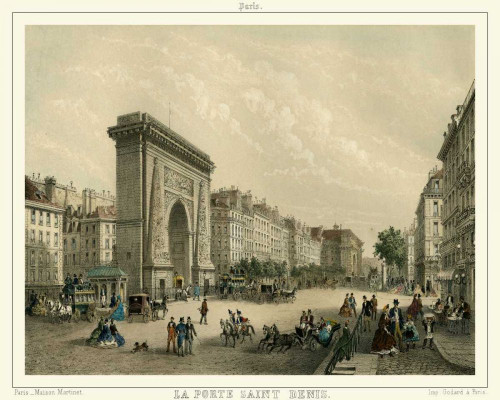 La Porte Saint Denis Poster Print - Unknown