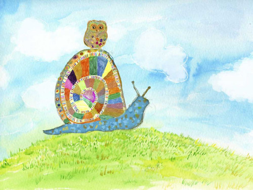 Meadow Snail Poster Print - Ingrid Blixt