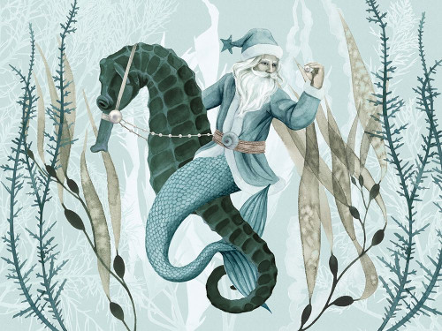 The Sea Santa Collection A Poster Print - Grace Popp