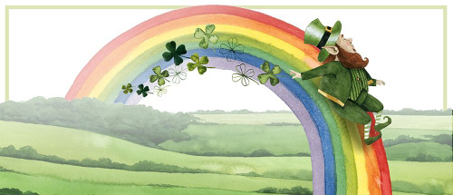 Leprechauns Rainbow Collection D Poster Print - Grace Popp