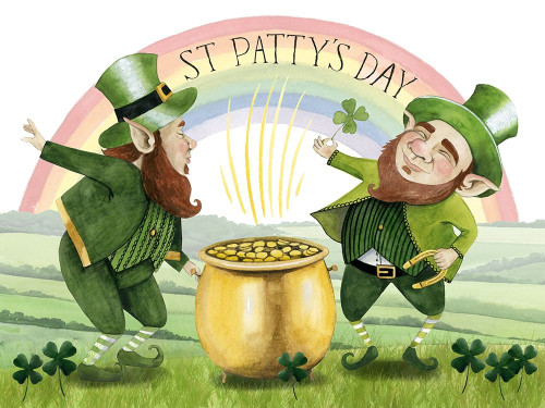 Leprechauns Rainbow Collection A Poster Print - Grace Popp