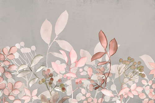 Watercolor Pastel Garden Pink Poster Print - Andrea Haase