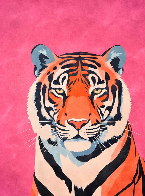 Fancy Tiger Poster Print - Andrea Haase ()