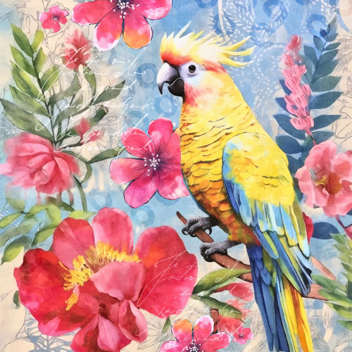 Cockatoos Tropical Garden Poster Print - Andrea Haase