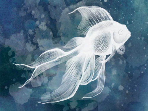 Indigo Fish II Poster Print - Grace Popp