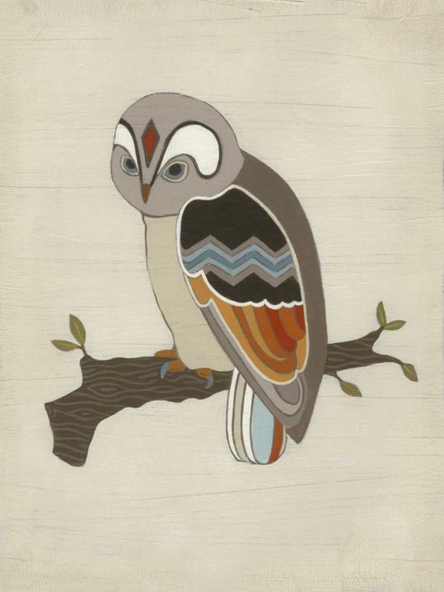 Chevron Owl II Poster Print - June Erica Vess