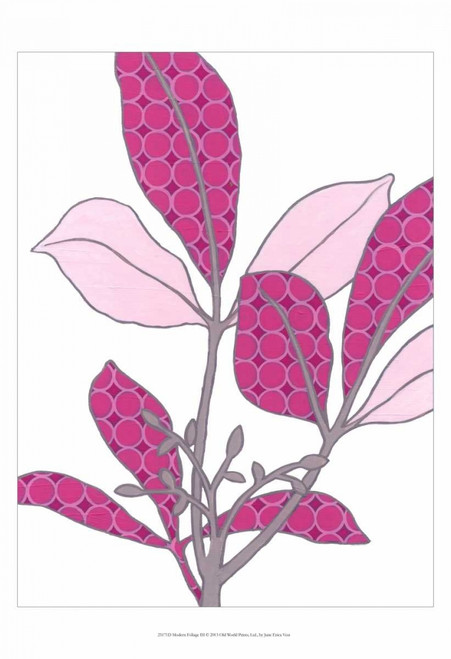 Modern Foliage III Poster Print - June Erica Vess