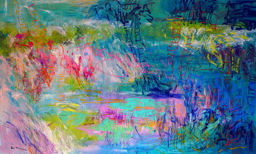 Df387Floating On A Dream Poster Print - Dorothy Fagan