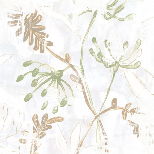 Distressed Fossil Flora II Poster Print - June Erica Vess